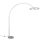 Lámpara de pie Trio Amador LED níquel mate 205cm 442410107