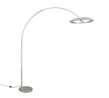 Lámpara de pie Trio Amador LED níquel mate 205cm 442410107