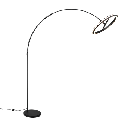 Lámpara de pie Trio Amador LED negro mate 205cm 442410132
