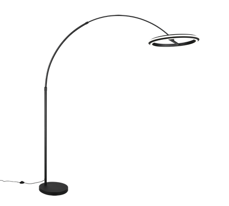 Lámpara de pie Trio Amador LED negro mate 205cm 442410132