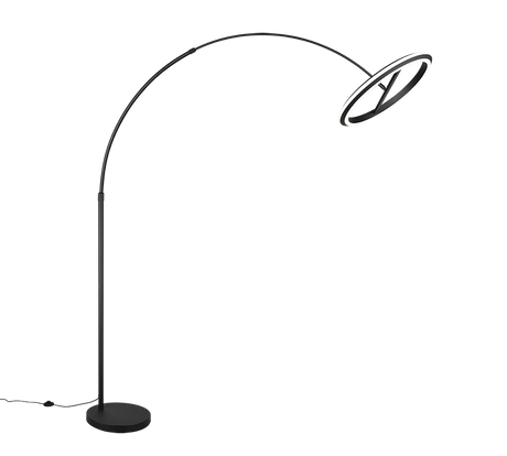 Lámpara de pie Trio Amador LED negro mate 205cm 442410132