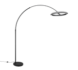 Lámpara de pie Trio Amador LED negro mate 205cm 442410132