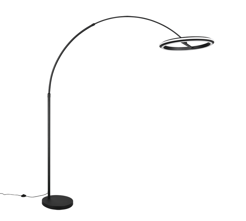 Lámpara de pie Trio Amador LED negro mate 205cm 442410132