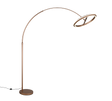 Lámpara de pie Trio Amador LED marrón café 205cm 442410165