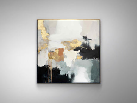 Cuadro acrílico Schuller Expresión pintura acrílica y dorado 100x100cm vista 2