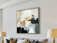Cuadro acrílico Schuller Expresión pintura acrílica y dorado 100x100cm 448406