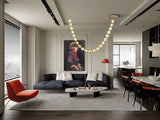 Schuller Zaria II Chandelier 21 lights bronze/amber dimmable 448765