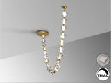 Lámpara de techo colgante Schuller Zaria II 21 luces dorado y oro 3000K regulable vista 3