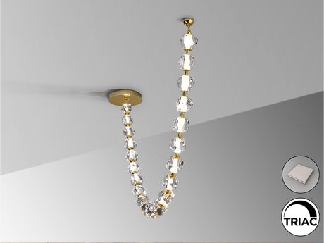 Lámpara de techo colgante Schuller Zaria II 21 luces dorado y oro 3000K regulable vista 3