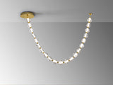 Schuller Zaria II Chandelier 21 lights gold/transparent dimmable 448796