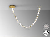 Lámpara de techo colgante Schuller Zaria II 21 luces dorado y oro 3000K regulable vista 4