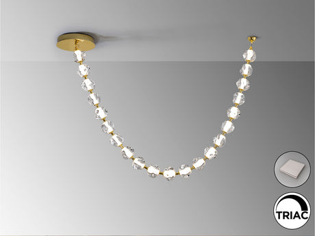 Lámpara de techo colgante Schuller Zaria II 21 luces dorado y oro 3000K regulable vista 4