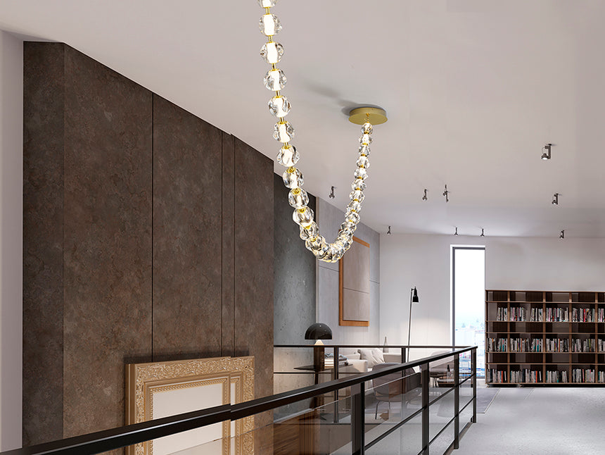 Schuller Zaria II Large Pendant Light 29 Lights Gold Dimmable 448925