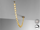 Lámpara de techo colgante Schuller Zaria II 29 luces bronce y ambar 3000K regulable vista 6