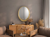Espejo ovalado Schuller Alan pan de oro 87x67cm 449021