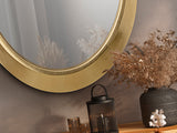 Espejo ovalado Schuller Alan pan de oro 87x67cm 449021