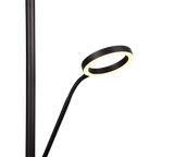 Lámpara de pie Trio Willis LED negro mate 180cm 449510232