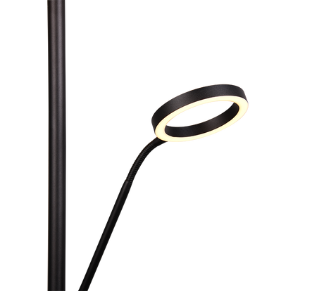 Lámpara de pie Trio Willis LED negro mate 180cm 449510232