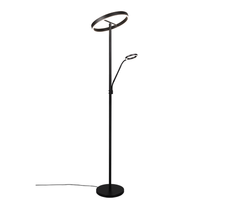 Lámpara de pie Trio Willis LED negro mate 180cm 449510232