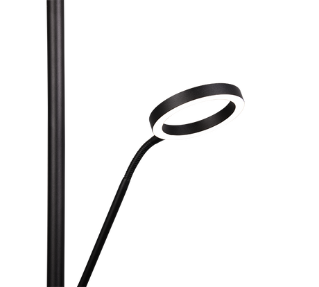 Lámpara de pie Trio Willis LED negro mate 180cm 449510232