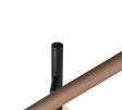 Lámpara de pie Trio Fiato LED negro mate 150cm 452010317