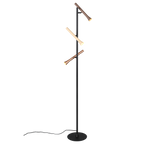 Lámpara de pie Trio Fiato LED negro mate 150cm 452010317