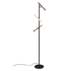 Lámpara de pie Trio Fiato LED negro mate 150cm 452010317