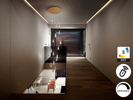 Lámpara de techo colgante Schuller Lágrimas grande 20 l - vista 5