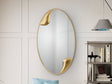 Espejo ovalado Schuller Daisy pan de oro 70x120cm 453684