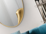 Espejo ovalado Schuller Daisy pan de oro 70x120cm 453684