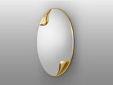 Espejo ovalado Schuller Daisy pan de oro 70x120cm 453684