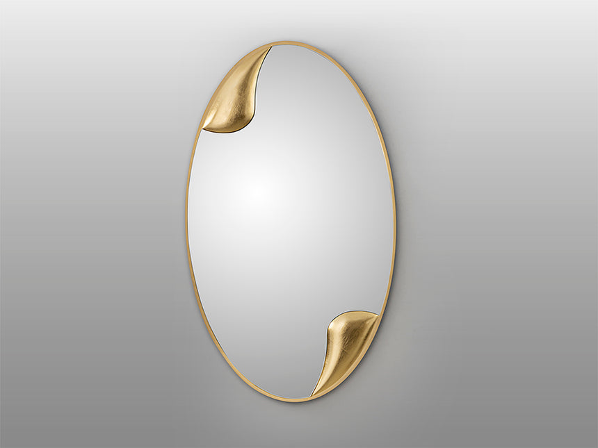 Espejo ovalado Schuller Daisy pan de oro 70x120cm 453684