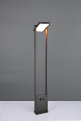 Baliza de exterior Trio Malawi LED antracita solar CCT regulable IP65 101cm 4537