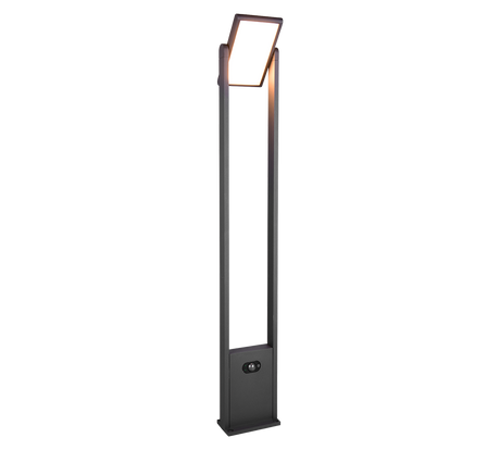 Baliza de exterior Trio Malawi LED antracita solar CCT regulable IP65 101cm 4537