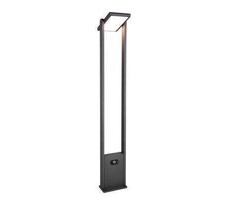 Baliza de exterior Trio Malawi LED antracita solar CCT regulable IP65 101cm 4537