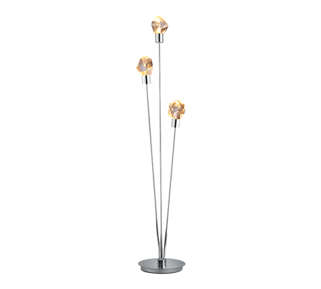 Lámpara de pie Trio Verano LED cromo 150cm 454510306
