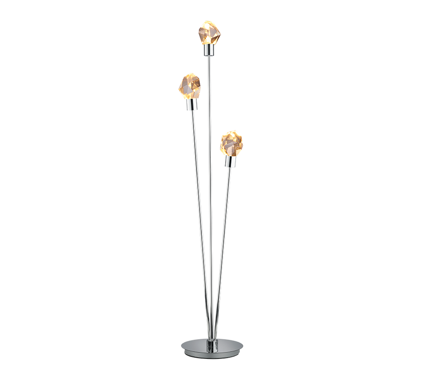 Lámpara de pie Trio Verano LED cromo 150cm 454510306