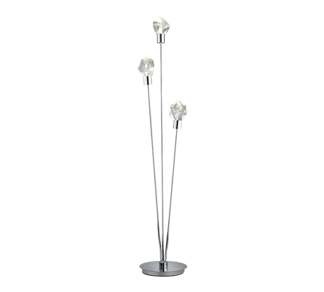 Lámpara de pie Trio Verano LED cromo 150cm 454510306