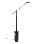 Lámpara de pie Trio Fiore LED negro mate 145cm 454610132