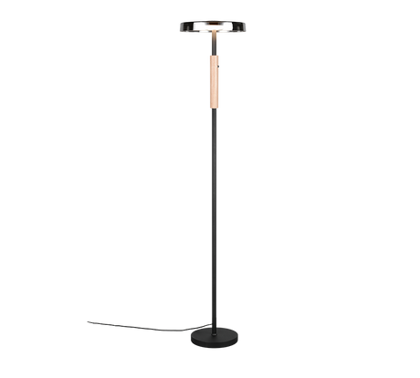 Lámpara de pie Trio Celeste LED negro mate 3000K táctil 160cm 454910132