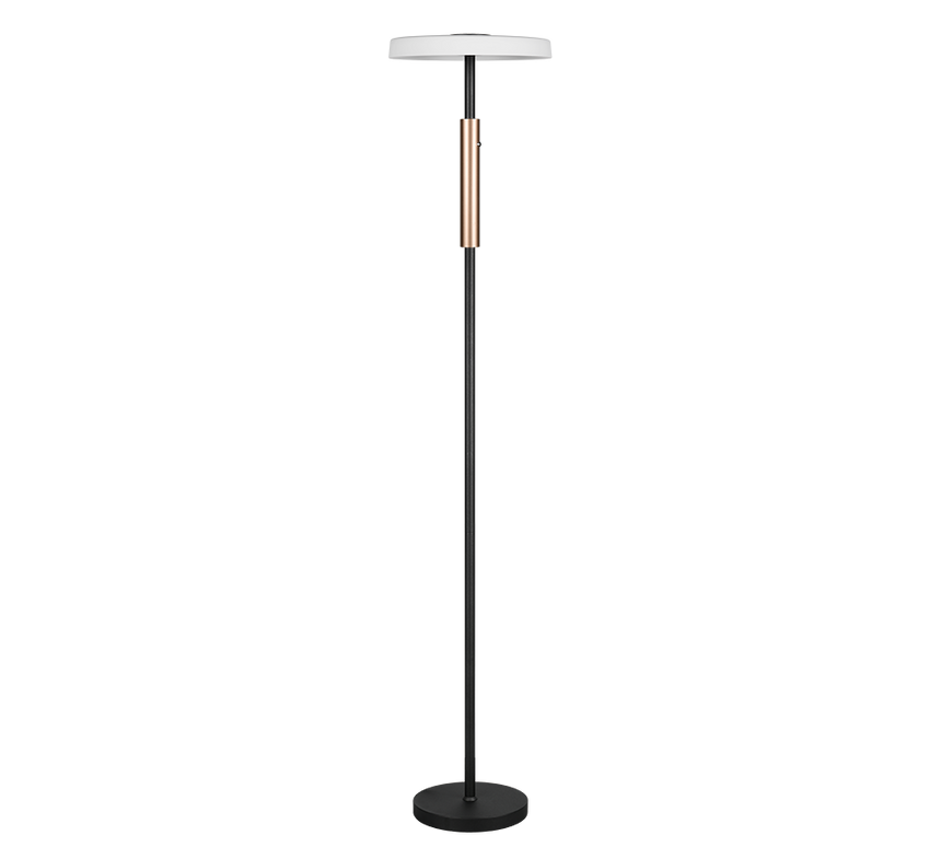 Lámpara de pie Trio Celeste LED negro mate 3000K táctil 160cm 454910132 - vista 5