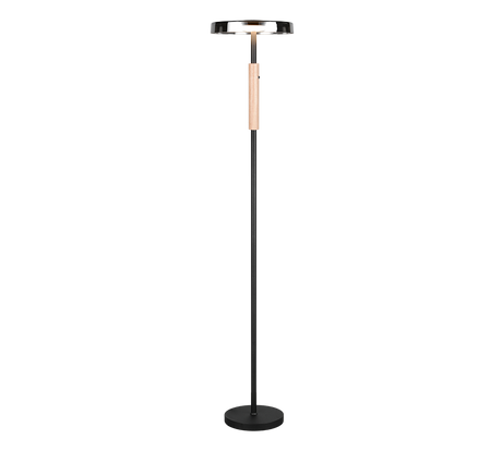 Lámpara de pie Trio Celeste LED marrón café 3000K táctil 160cm 454910165 - vista 2