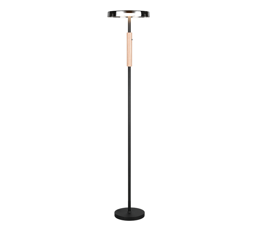 Lámpara de pie Trio Celeste LED marrón café 3000K táctil 160cm 454910165 - vista 2