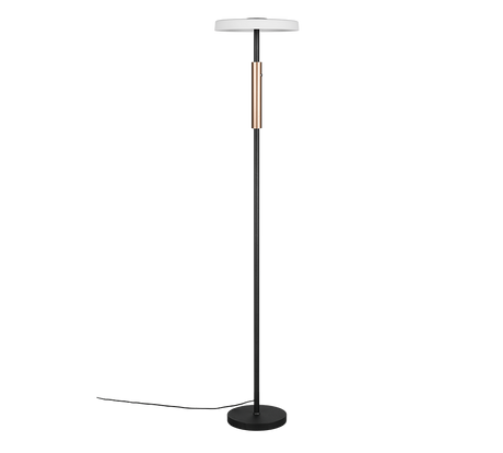 Lámpara de pie Trio Celeste LED marrón café 3000K táctil 160cm 454910165 - vista 4