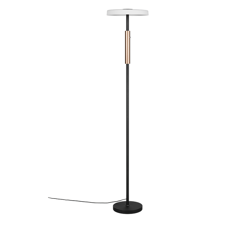Lámpara de pie Trio Celeste LED marrón café 3000K táctil 160cm 454910165 - vista 4