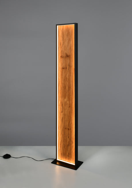 Lámpara de pie Trio Kalea LED madera 3000K 120cm 455510130