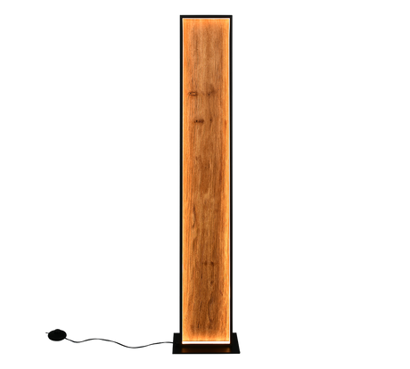 Lámpara de pie Trio Kalea LED madera 3000K 120cm 455510130