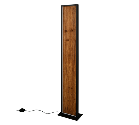 Lámpara de pie Trio Kalea LED madera 3000K 120cm 455510130