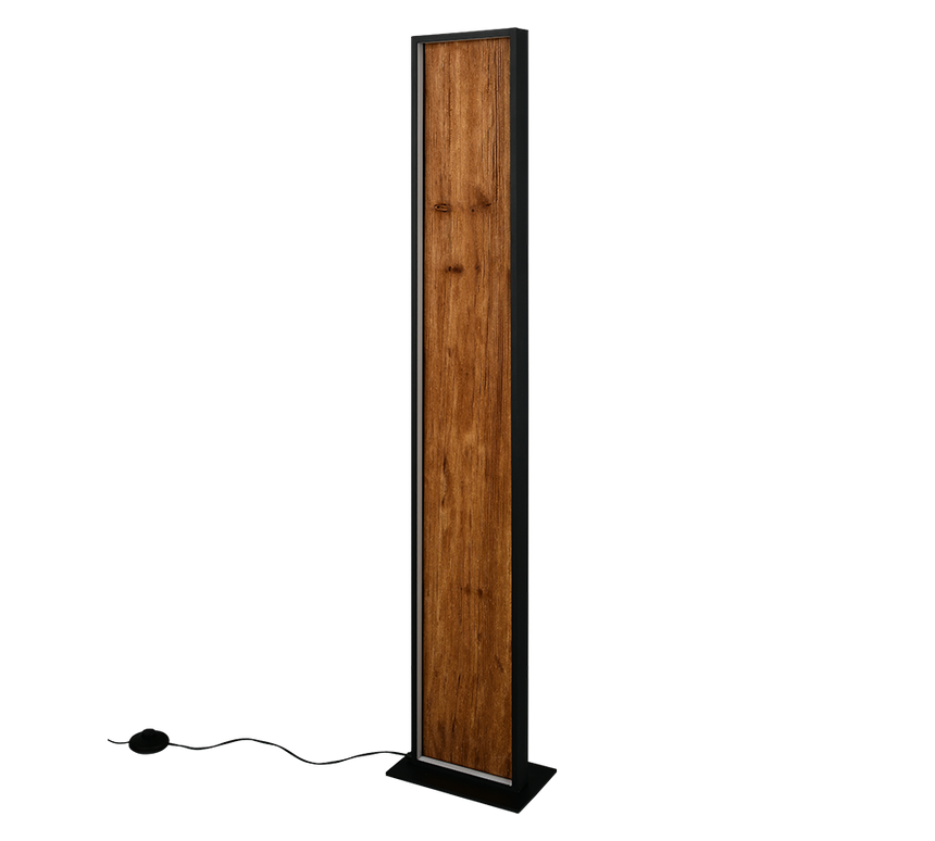 Lámpara de pie Trio Kalea LED madera 3000K 120cm 455510130