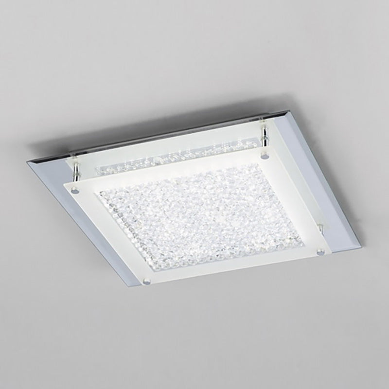 Plafón Crystal Led Mantra gris oscuro 4581